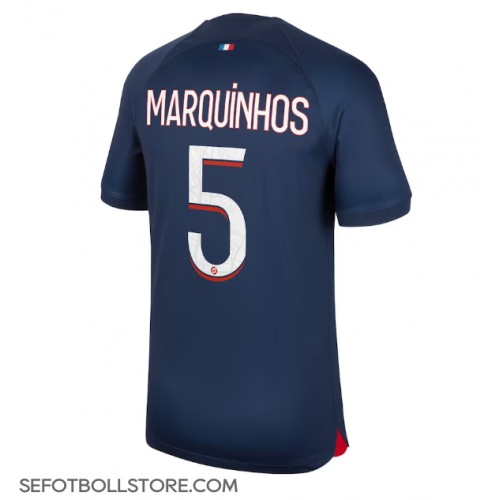 Paris Saint-Germain Marquinhos #5 Replika Hemmatröja 2023-24 Kortärmad